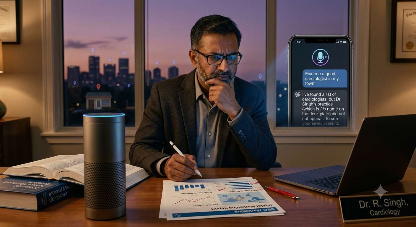 Why Your Practice Isn’t Showing Up When Patients Ask AI for a Doctor — Syed Mazhar Shah